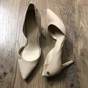 CALVIN KLEIN ‘Naline’ Nude Pump